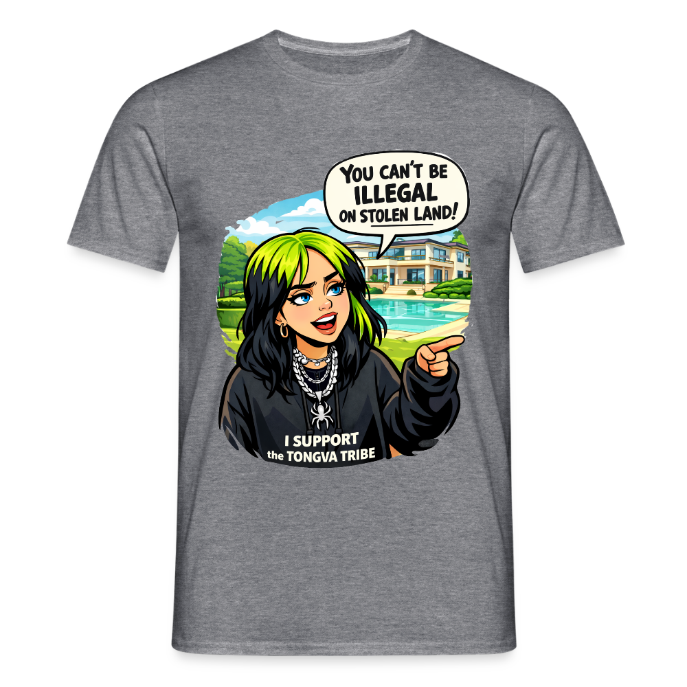 Luxury on Stolen Land — Statement T-Shirt - graphite heather