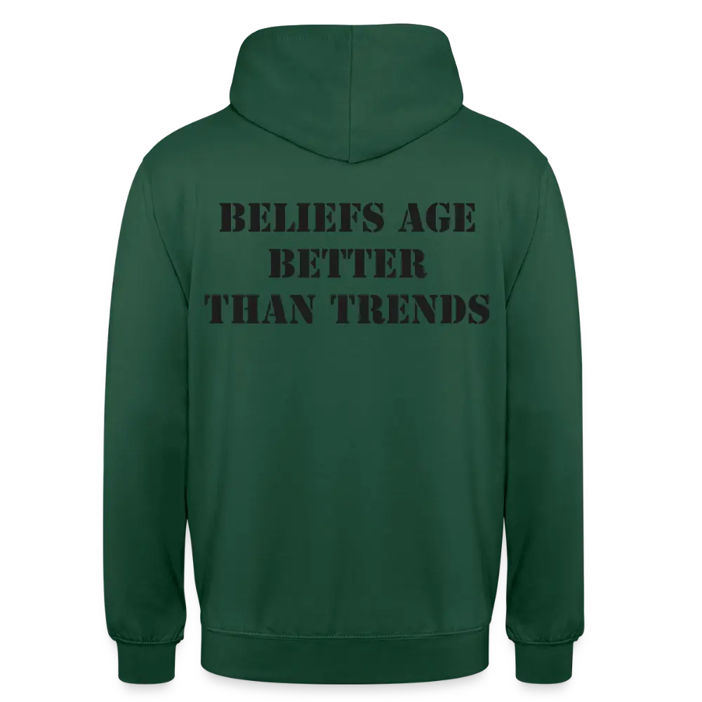 Beliefs Age better than trends - bottle green