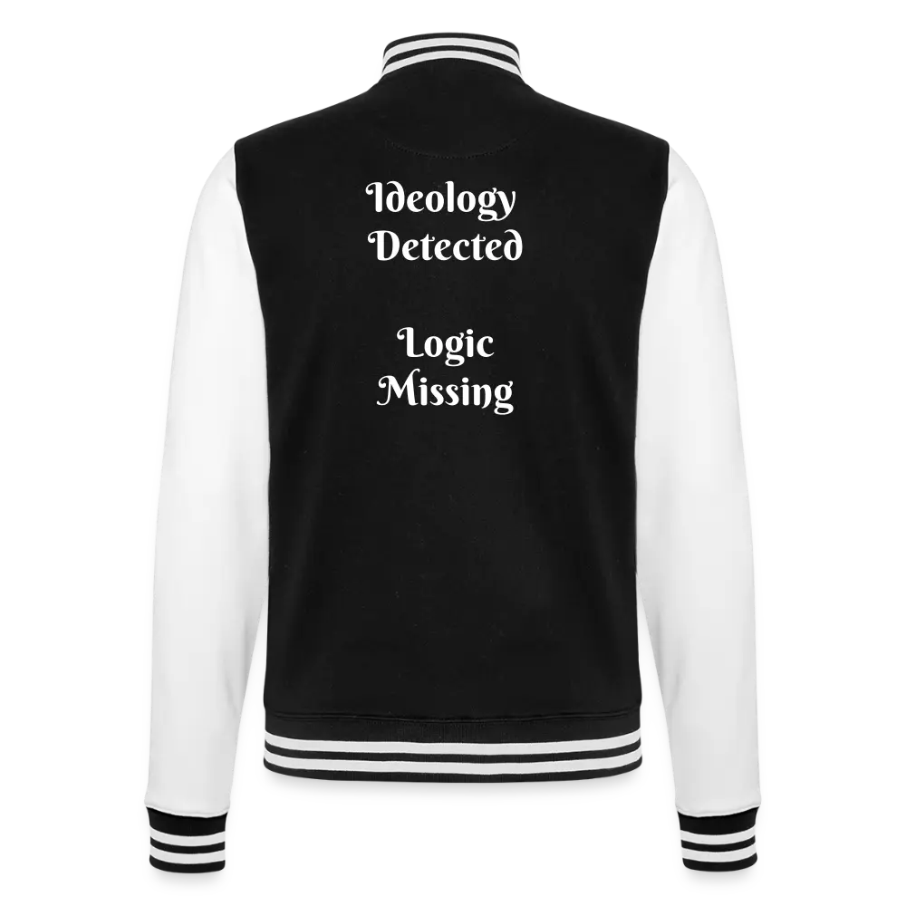 College Sweat Jacket - black/white