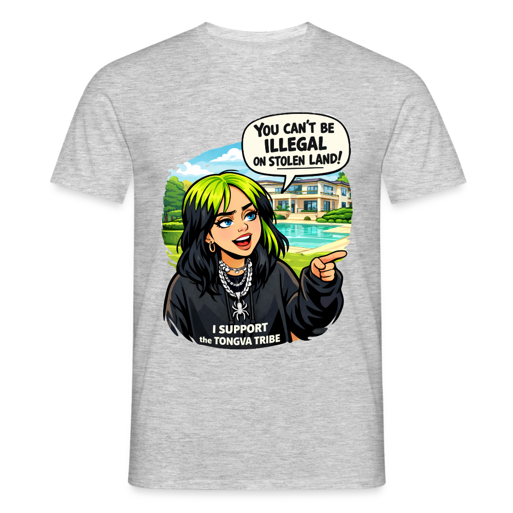 Luxury on Stolen Land — Statement T-Shirt - heather grey